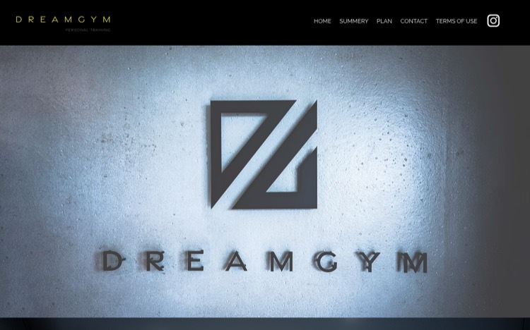 DREAM GYM 公式サイトのトップページ